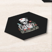 Nurse Skeleton Joke Spaß Halloween Essential T-Sh Untersetzer (angewinkelt)