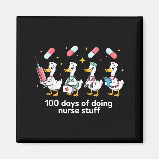 Nurse Skeleton New Year Crew 2026 Funny Er Icu Par Magnet (Vorne)