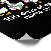 Nurse Skeleton New Year Crew 2026 Funny Er Icu Par Poster (Ecke)