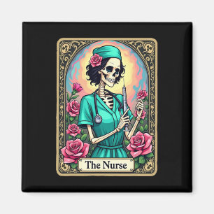 Nurse Skeleton Tarot Card Nurse Nurse Rn L Magnet