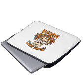 Nurse Skelett Halloween RN Nur Laptopschutzhülle (Vorne Knopf)