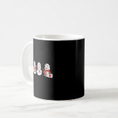 Nurse Snowman Squad Nursing Rn Registered Funny Ch Kaffeetasse (Vorderseite Links)