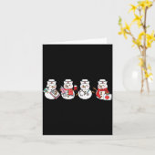 Nurse Snowman Squad Nursing Rn Registered Funny Ch Karte (Gelbe Blume)