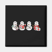 Nurse Snowman Squad Nursing Rn Registered Funny Ch Magnet (Vorne)