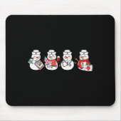 Nurse Snowman Squad Nursing Rn Registered Funny Ch Mousepad (Vorne)