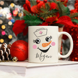 Nurse Snowman Tasse