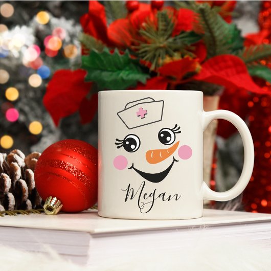 Nurse Snowman Tasse