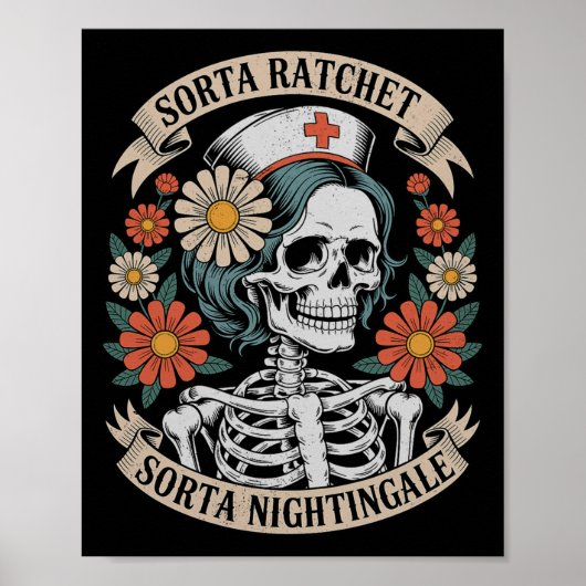 Nurse Sorta Ratchet Sorta Nightingale Skeleton Hal Poster (Vorne)
