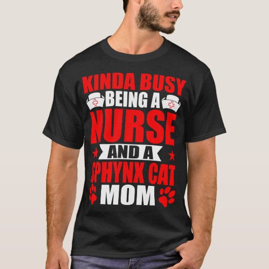 Nurse Sphynx Cat Hund Katze Mama Geschenk T-Shirt (Vorderseite)