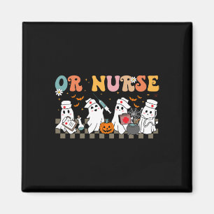 Nurse Spooky Ghost Halloween Niedliche Pflegekostü Magnet