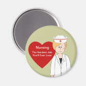 Nurse Sprichwort Magnet (Vorderseite/Rückseite)