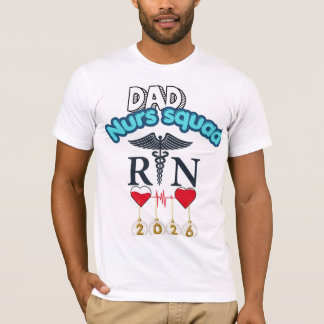 Nurse Squad Dad 2026 Familie passende Krankenpfleg T-Shirt