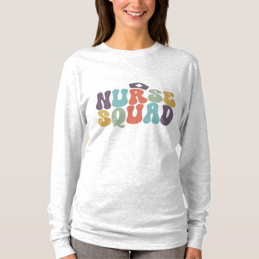 Nurse Squad Retro Boho T-Shirt (Vorderseite)