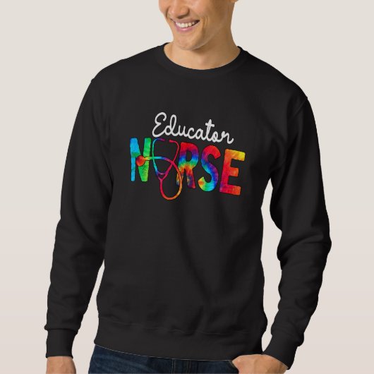 Nurse Squad Watercol Liebe Stethoscope Rn Sweatshirt (Vorderseite)