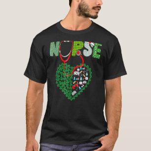 Nurse St Patrick S Day Lucky Nurse Er Icu Nicu Rn T-Shirt