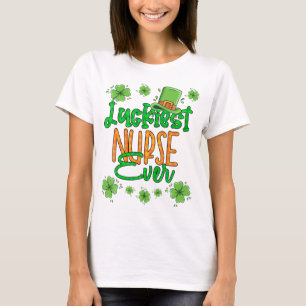 Nurse St. Patrick Tag Glücklichste Krankenschweste T-Shirt