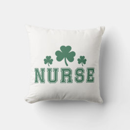 Nurse St. Patrick's Day Clover Kissen
