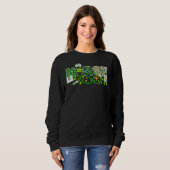 Nurse St Patrick's Day Lucky Nurse Kleeblatt Liebe Sweatshirt (Vorne ganz)