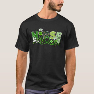 Nurse St Patrick's Day Lucky Nurse Kleeblatt Liebe T-Shirt