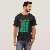 Nurse St Patricks Day Lucky Nurse St Patrick's T-Shirt (Vorne ganz)