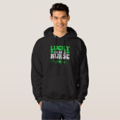 Nurse St Patricks Day Lucky To Be A Nurse Shamrock Hoodie (Vorne ganz)