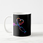 Nurse Stethoscope Heartbeat Ekg Nursing Student Gr Kaffeetasse (Links)