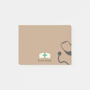 Nurse Stethoscope Medical Personalisiert Sticky Post-it Klebezettel