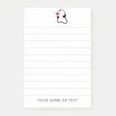 Nurse Stethoscope Medizinischer Personalisierter N Post-it Klebezettel (Vorderseite)