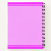 Nurse Stethoscope Modern personalisieren Monogramm Notizblock (Rückseite)