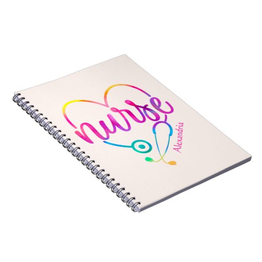 Nurse Stethoscope Notizblock (Rechte Seite)