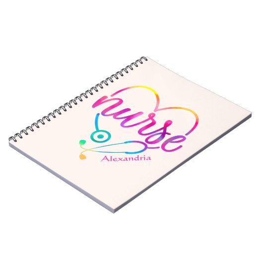 Nurse Stethoscope Notizblock (Linke Seite)