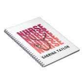Nurse Stethoscope RN Notizblock (Rechte Seite)