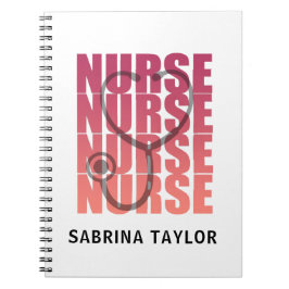 Nurse Stethoscope RN Notizblock