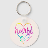 Nurse Stethoscope Schlüsselanhänger (Vorderseite)