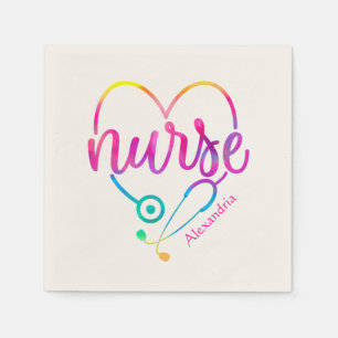 Nurse Stethoscope Serviette