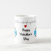 Nurse Stethoscope Valentinstag blue RN Kaffeetasse (Mittel)