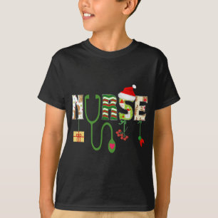 Nurse Stethoscope Weihnachts Krankenpflege Medizin T-Shirt
