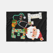 Nurse Stethoscope Weihnachtsdekoration Geschenk Fleecedecke (Vorderseite (Horizontal))