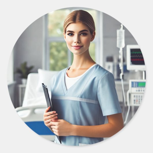 Nurse Stickers birthday  (Vorderseite)