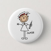 Nurse Strichmännchen Button (Vorderseite)