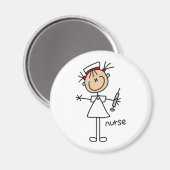 Nurse Strichmännchen Magnet (Vorderseite/Rückseite)