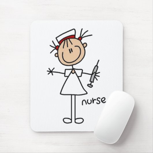 Nurse Strichmännchen Mousepad (Mit Mouse)
