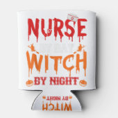 Nurse Sugar Skull Stethoscope Medical Halloween Co Dosenkühler (Rückseite)