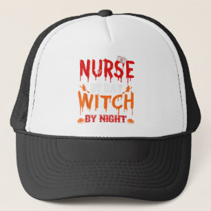 Nurse Sugar Skull Stethoscope Medical Halloween Co Truckerkappe