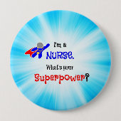 Nurse Superhero Button (Vorderseite)