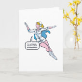 Nurse Superhero Karte (Gelbe Blume)