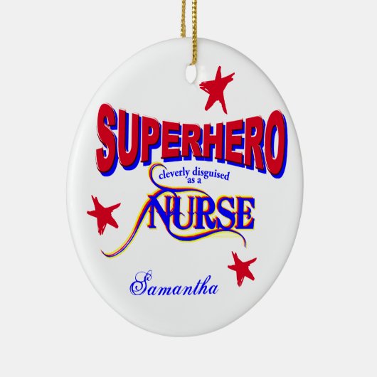 Nurse Superhero Ornament (Rechts)
