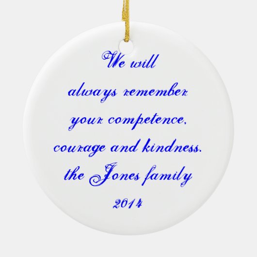 Nurse Superhero Ornament (Hinten)