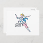 Nurse Superhero Postkarte (Vorne/Hinten)