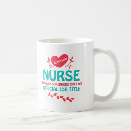 Nurse Superhero Tasse (Rechts)